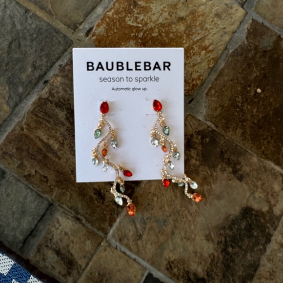BAUBLEBAR CHRISTMAS “SEASON TO SPARKLE” RHINESTONE  STATEMENT EARRINGS - Picture 5 of 8